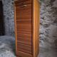 Armoire à rideau vintage en chêne | France | 1960s–1970s