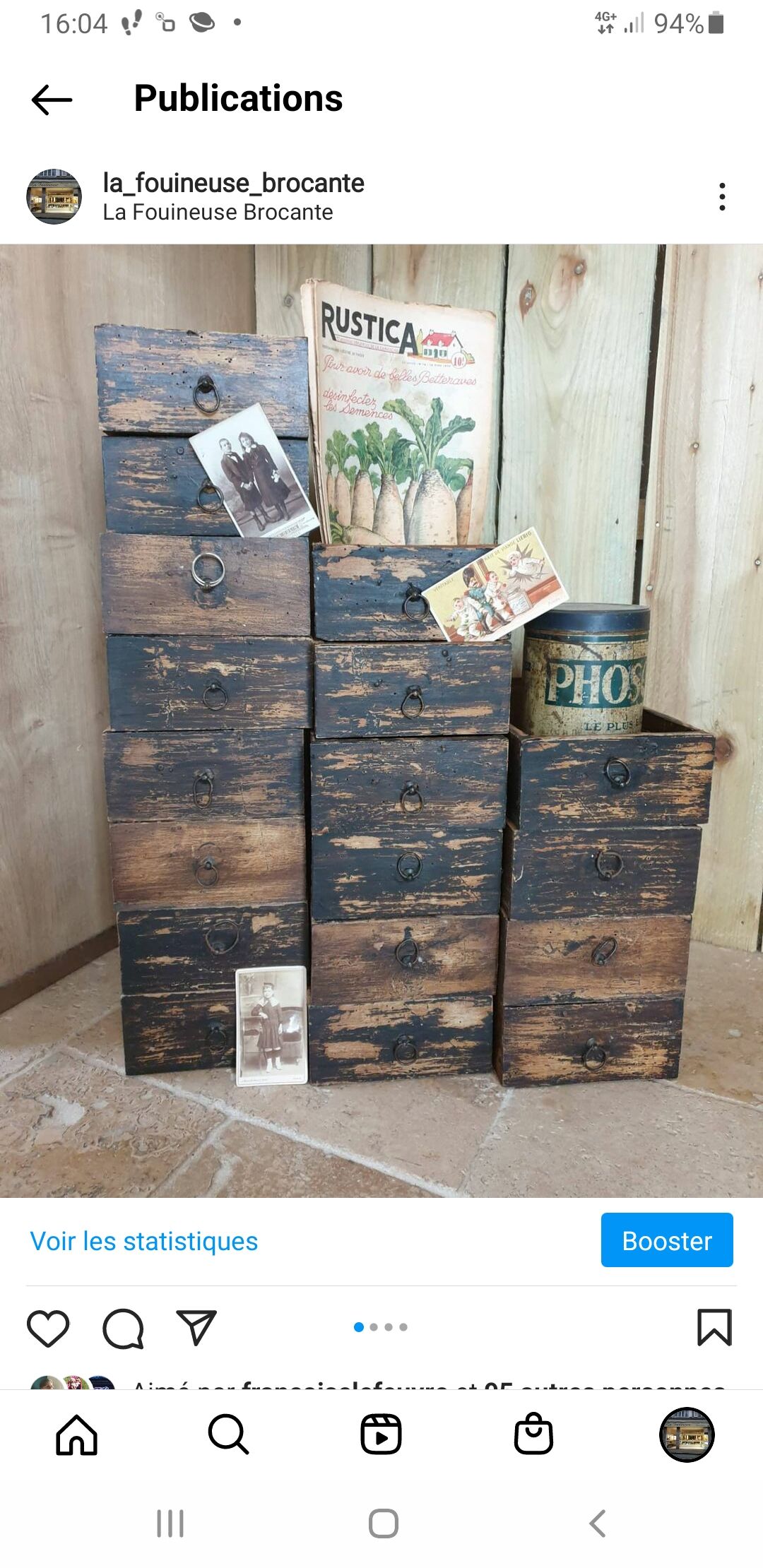 Tiroirs meuble de métier