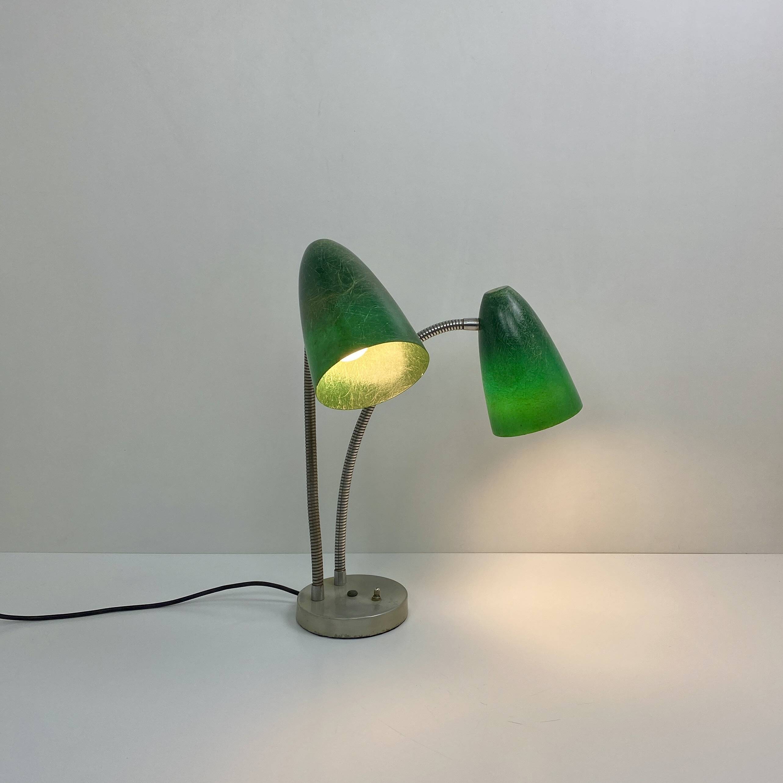 American double lamp, fiberglass, 1950, Prescoli