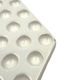 Space age white ceramic plate, Ennio Lucini, Gabbianelli Italy ca. 1970