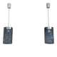 Pair of Italian Pendant Lights in Glass and Polished Aluminum, 1970s