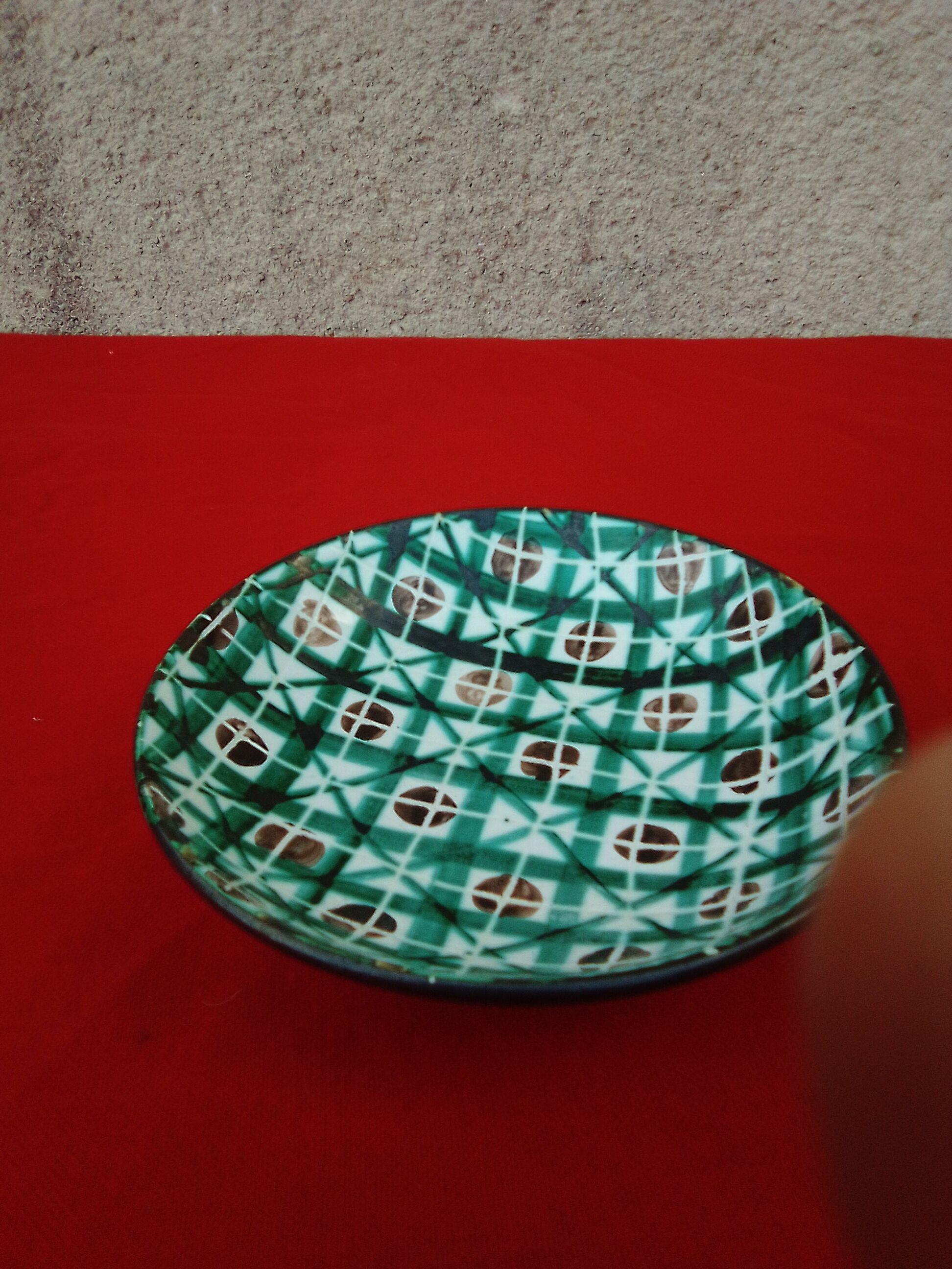 Cup signed R P Robert Picault Vallauris diam 14.5 cm