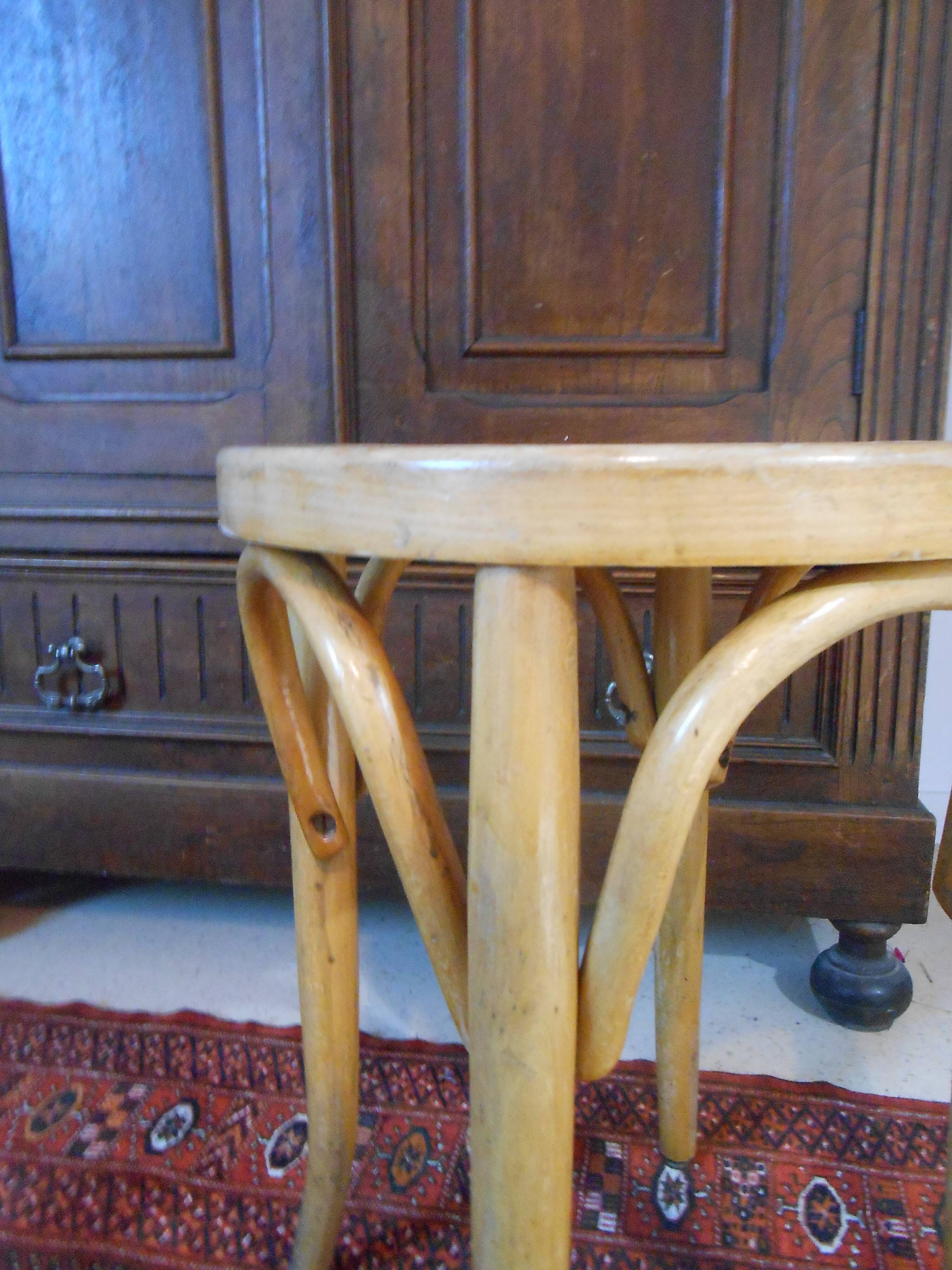 Bauman style stool numbered