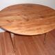 Round table with turned legs