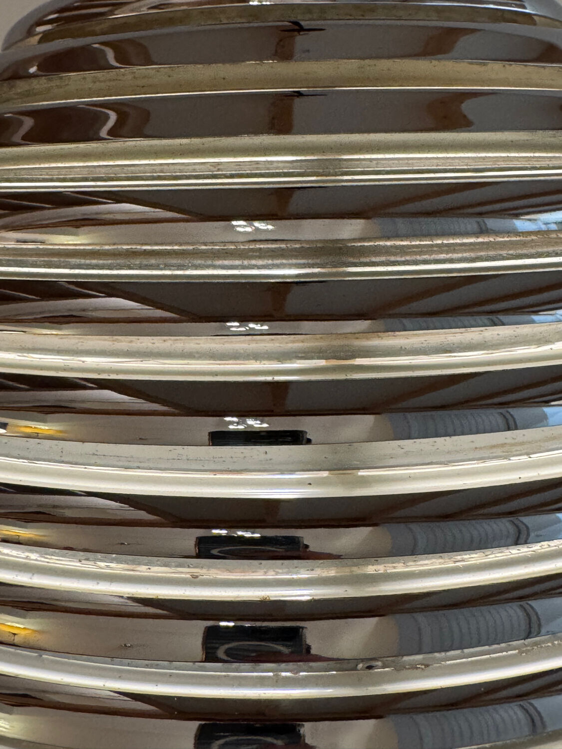 Kazuo Motozawa, Large Suspension "Saturn", Circa 1972, Metal Lamp