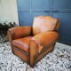 Leather club chair