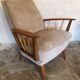 Cozy vintage mid century Scandinavian style armchair