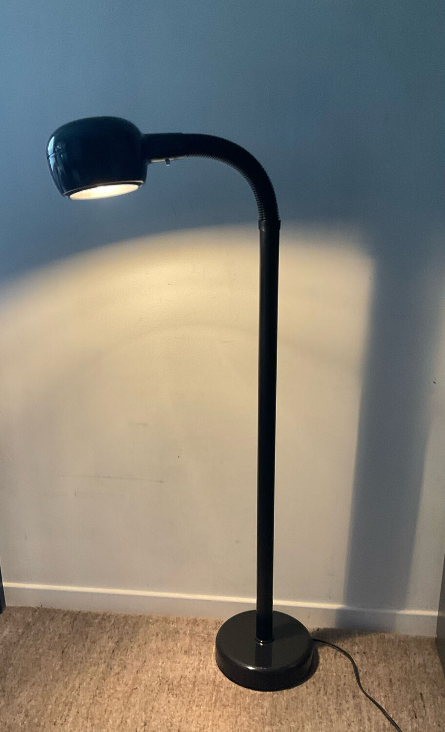 Cobra floor lamp by Fagerhults Sweden from the 70s