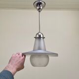 Mercurized and sandblasted glass suspension