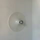 Pair of vintage wall lights, white lacquered metal, Italy 1970.