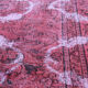 Traditional red wool overdyed persian runner rug handmade oriental carpet- 72x236cm