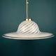 Classic swirl Murano glass pendant lamp Italy 1970s