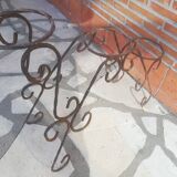 Wrought iron plant holders