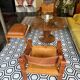 Pair of armchairs and a footrest Pierre Chapo 1960