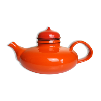 Théière orange Inger Persson pour Rorstrand de 1968 pop aladin