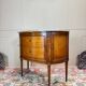 Louis XVI Style Mahogany Half Moon Chest of Drawers Stamped Mailfert