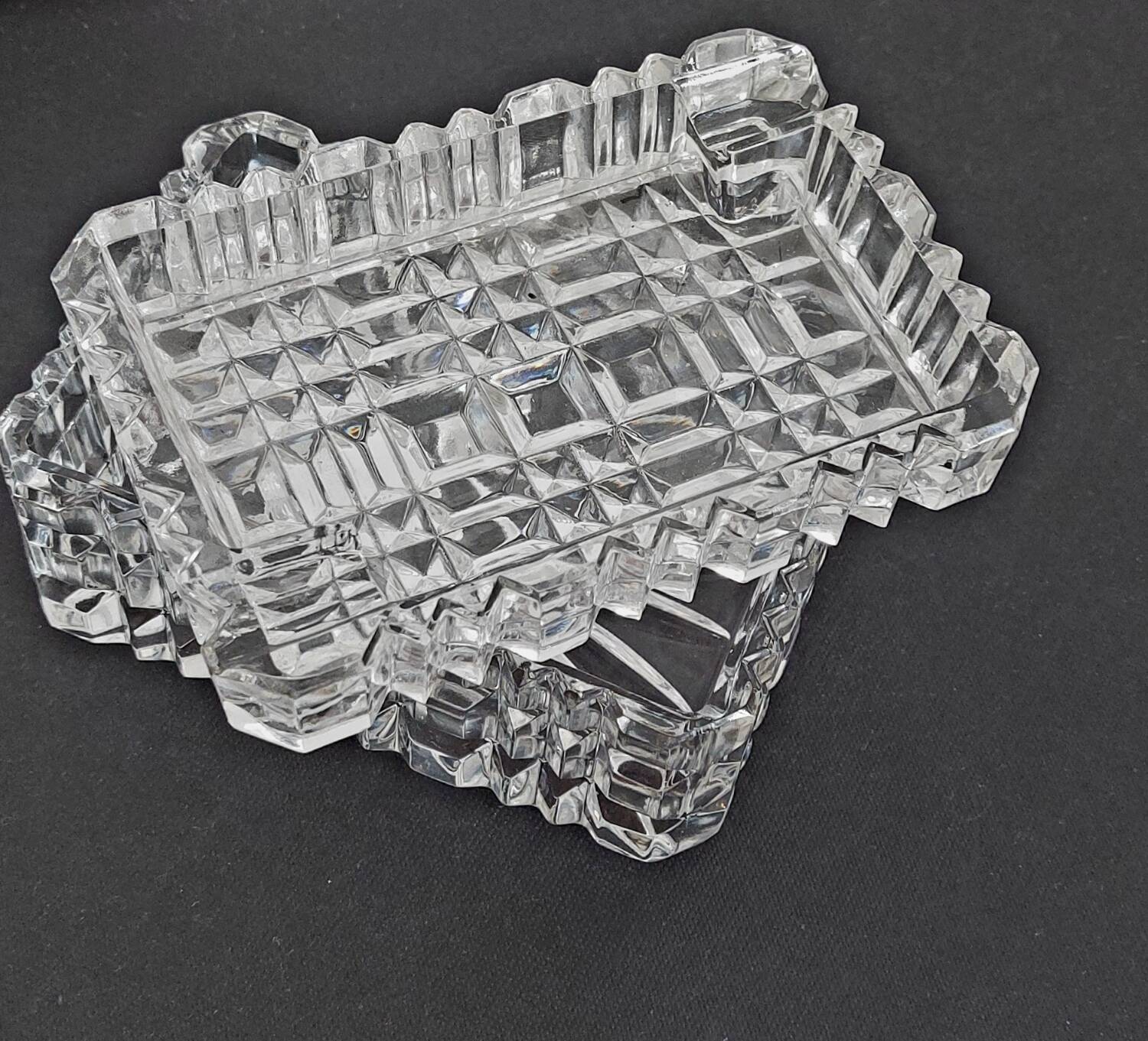 Cendrier vintage en cristal