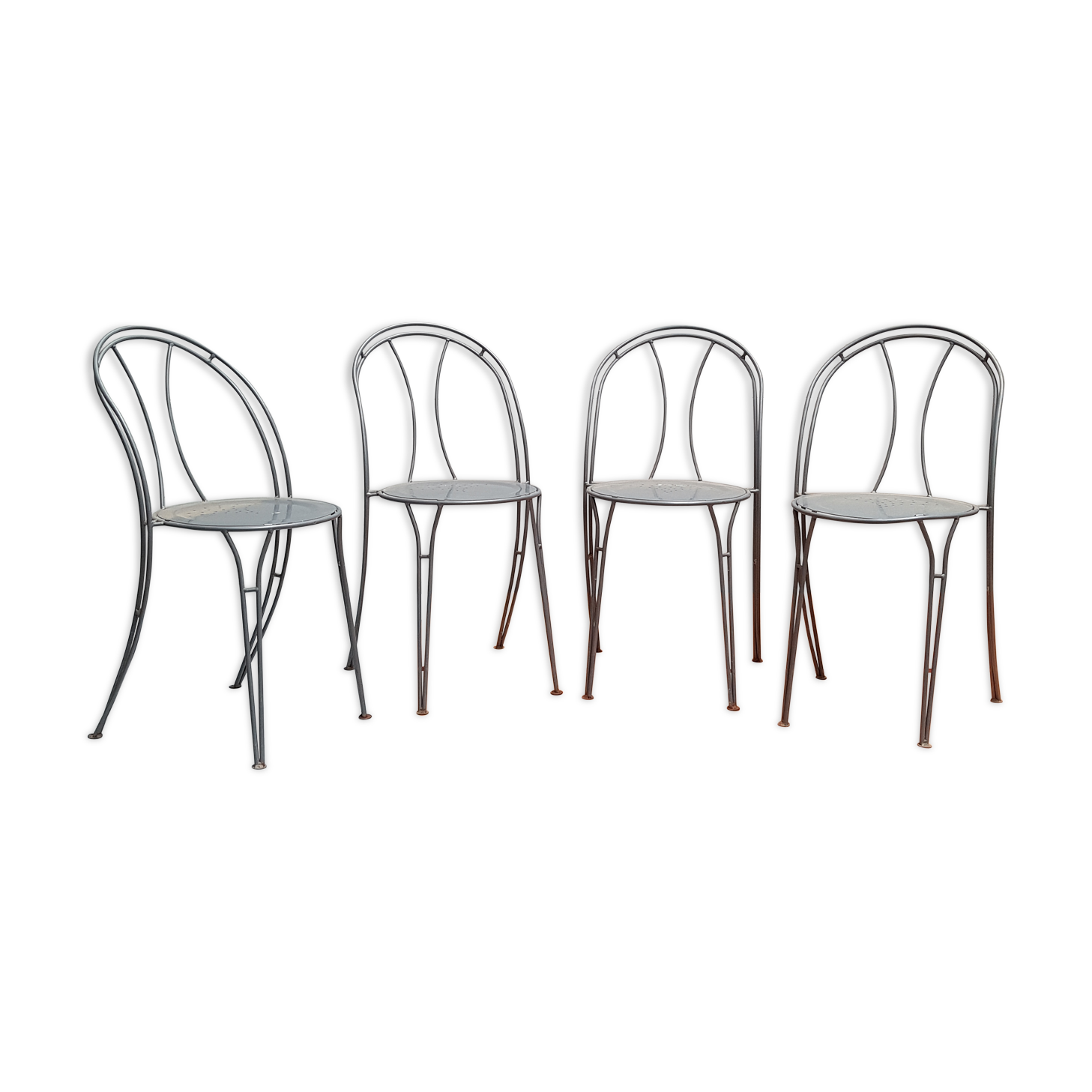 Chaises industrielle métal années 1960 - 1970