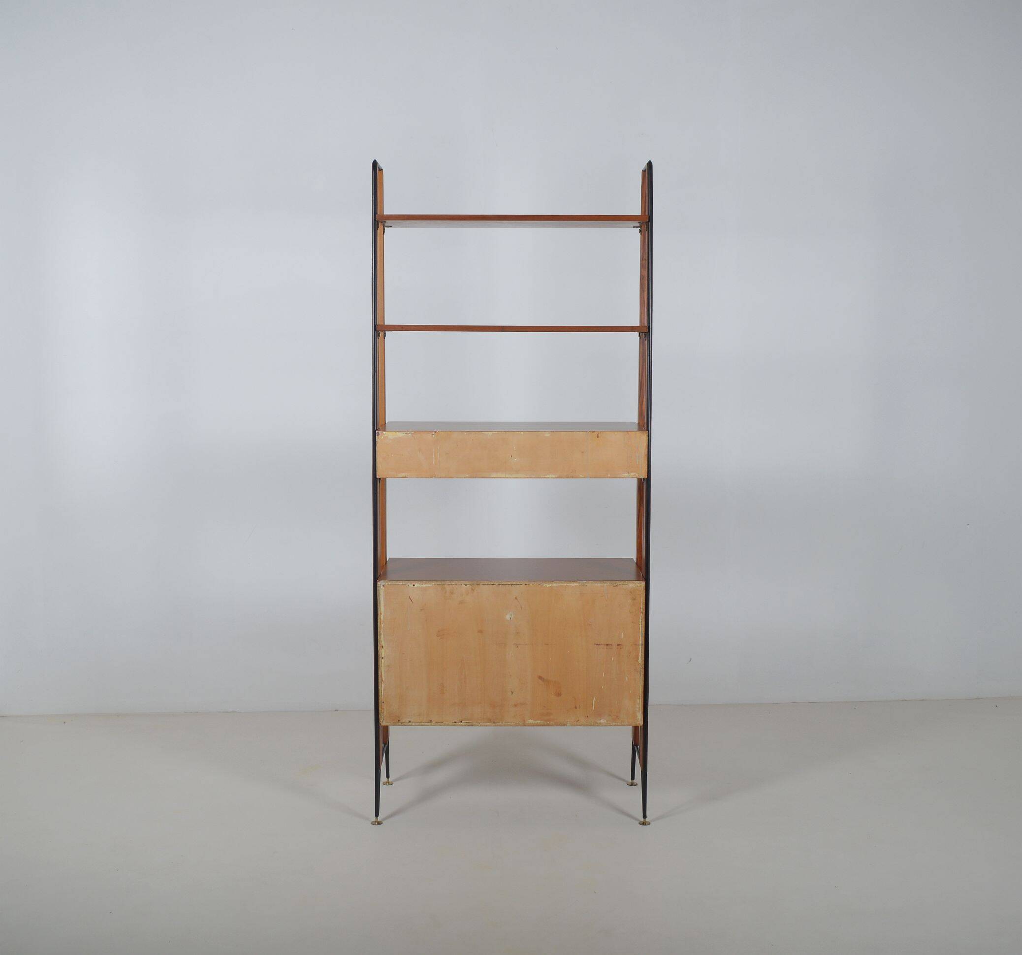 Italian freestanding wall rack by ISA Bergamo, 1950s