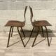 Lot de 2 chaises Eromes 60s