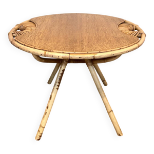 Table basse rotin