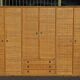 Large rattan and bamboo wardrobe by Dal Vera Italy