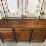 Louis XVI style enfilade in cherry wood, 20th century.