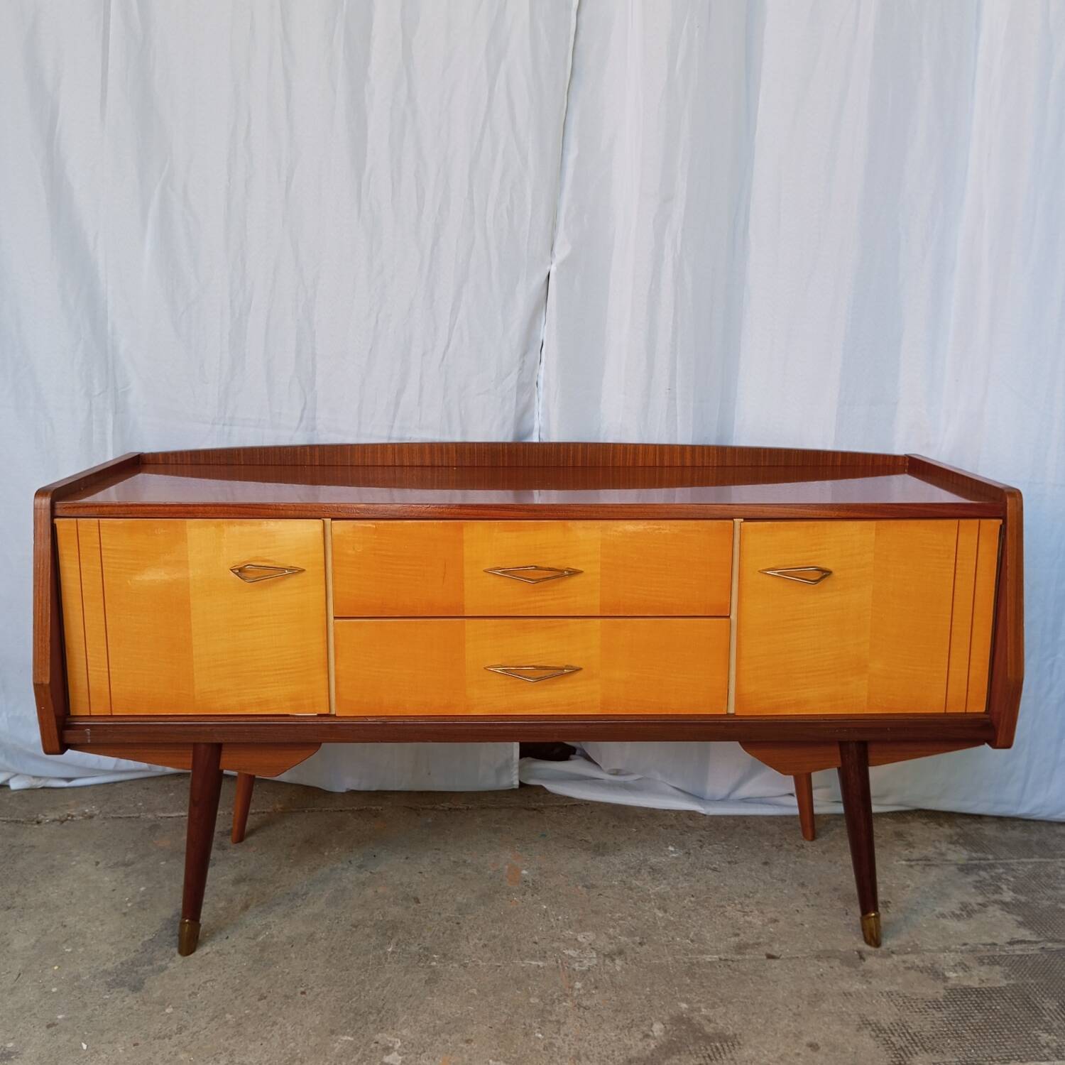 Vintage sideboard with two doors and two drawers
