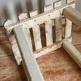 Patinated workshop stool old early twentieth century