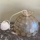 Vintage mother-of-pearl and brass pendant light