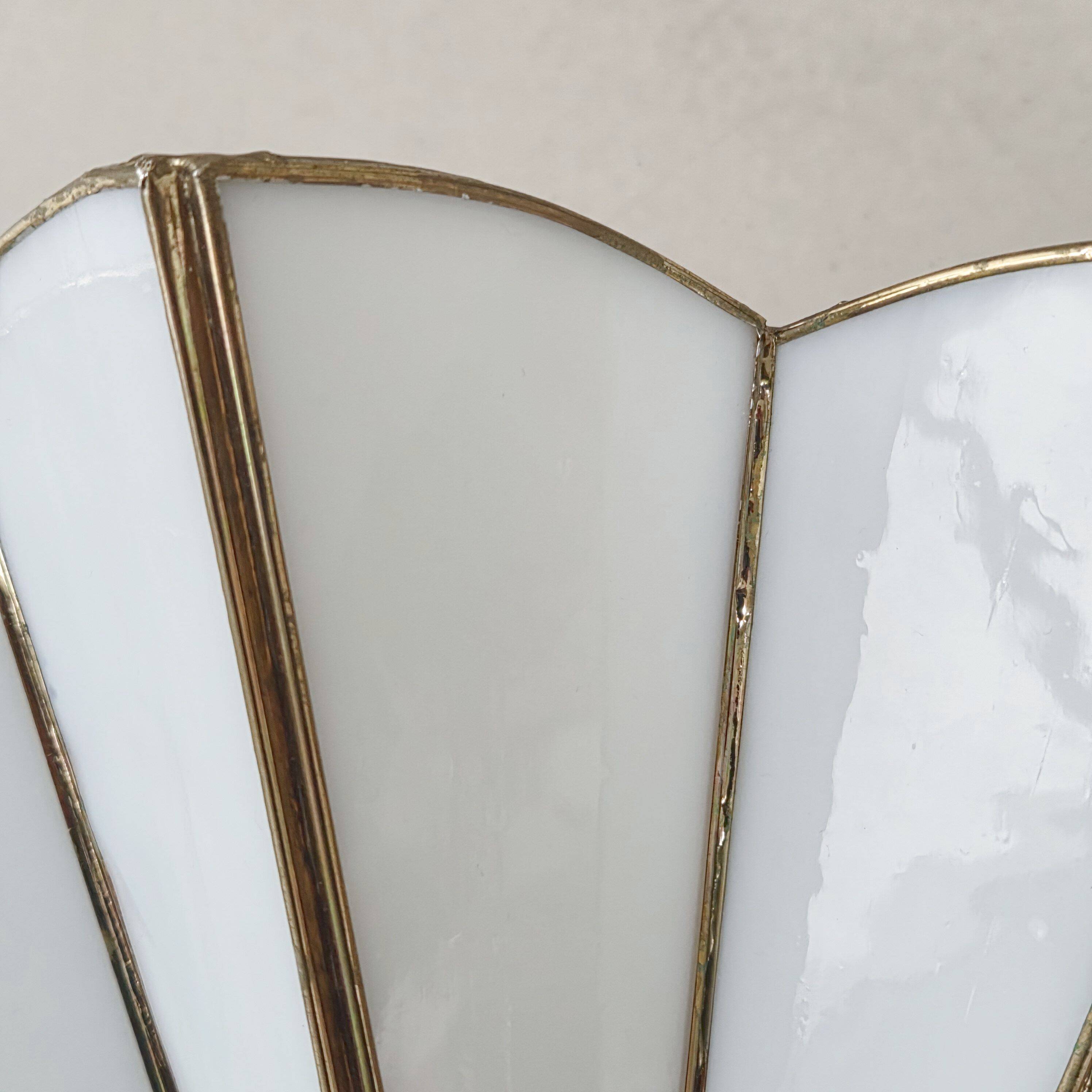 Vintage 1970s Art Deco wall light