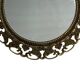 Round brass mirror from the 70s