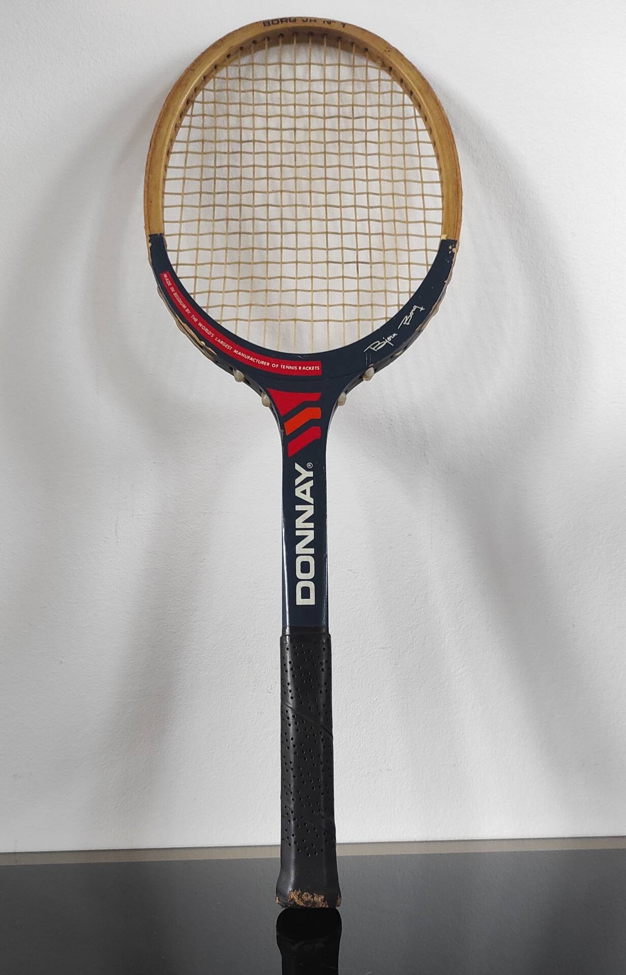Vintage wooden tennis racket