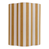Applique murale tissu rayures jaunes