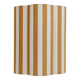 Yellow striped fabric wall light
