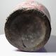 Glazed raku ceramic vase decorated with sakura, vintage 1980s-1990s.