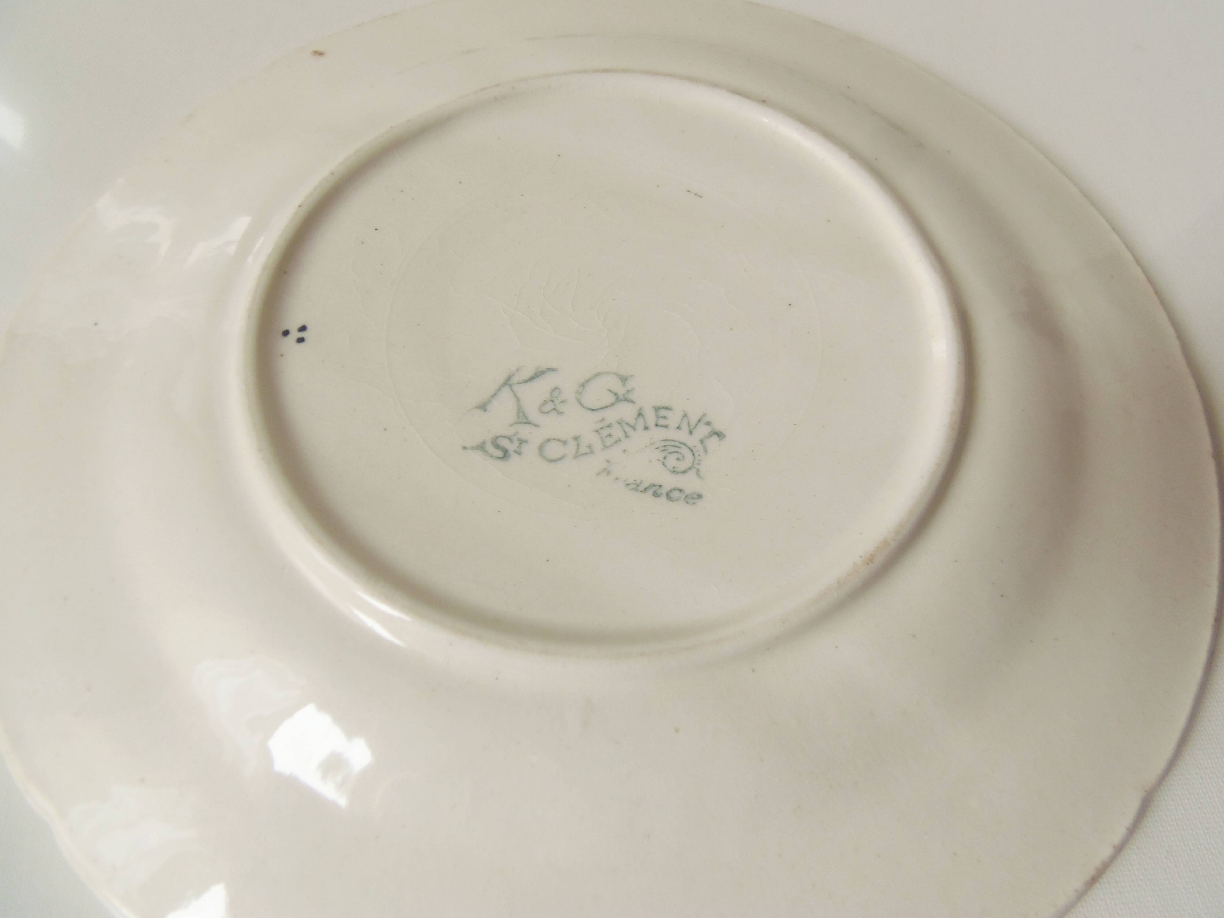 K&G St Clément slipware plate