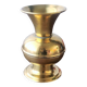 Gilded brass soliflore vase