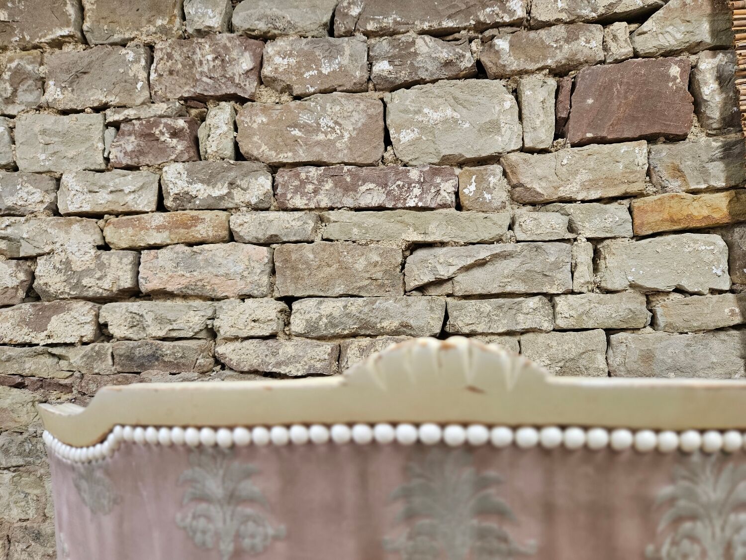 Pair of 1960s silk bergère armchairs