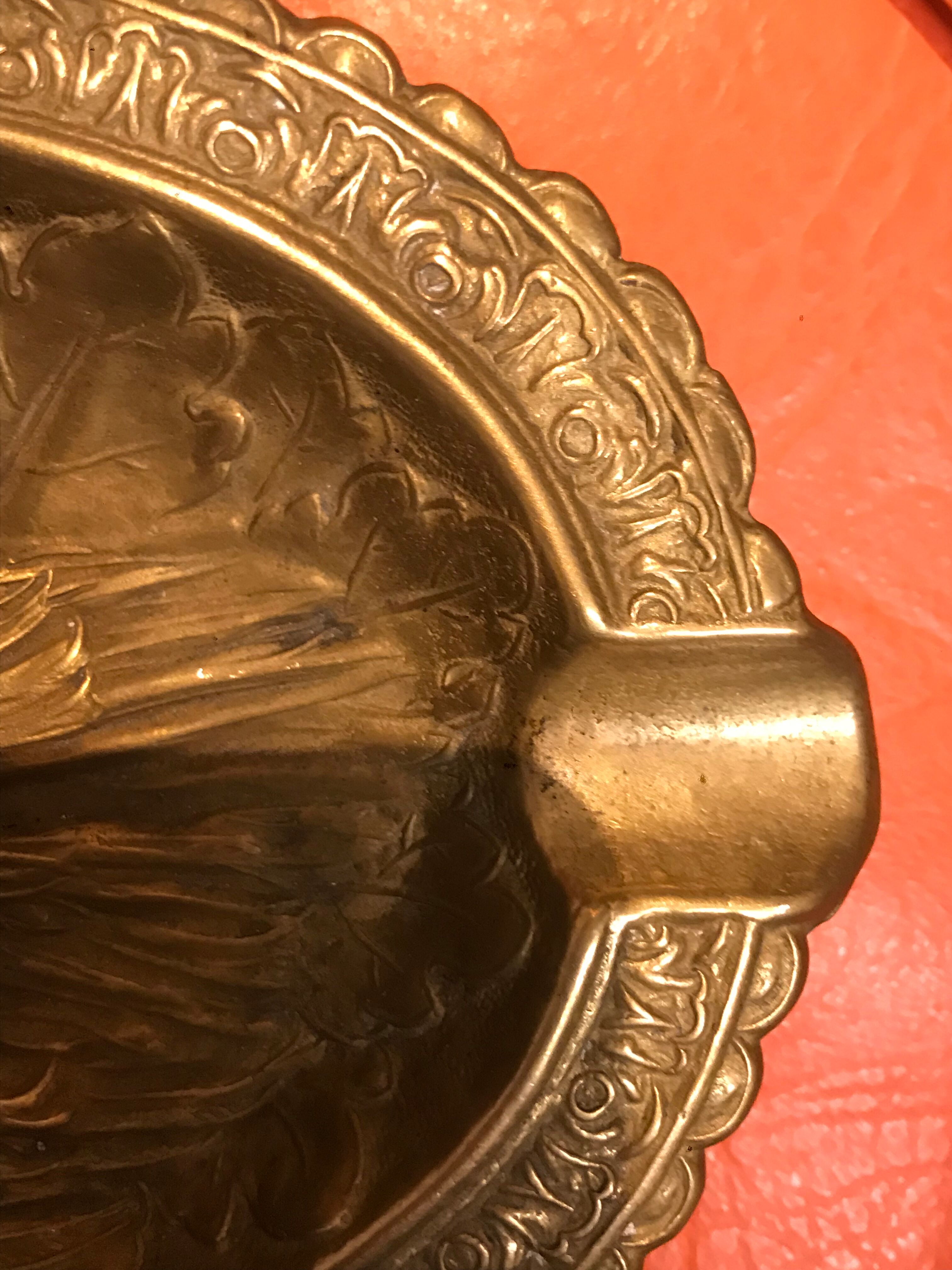 Brass ashtray