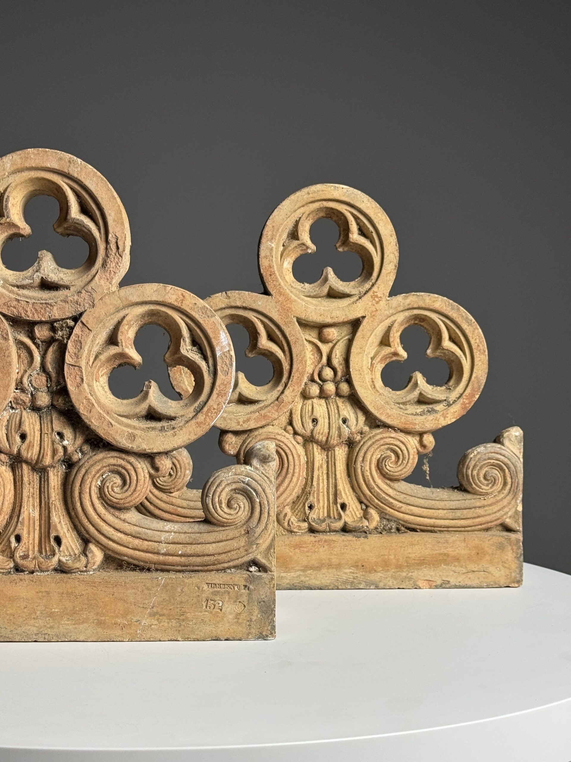 Neogothic terracotta ornaments