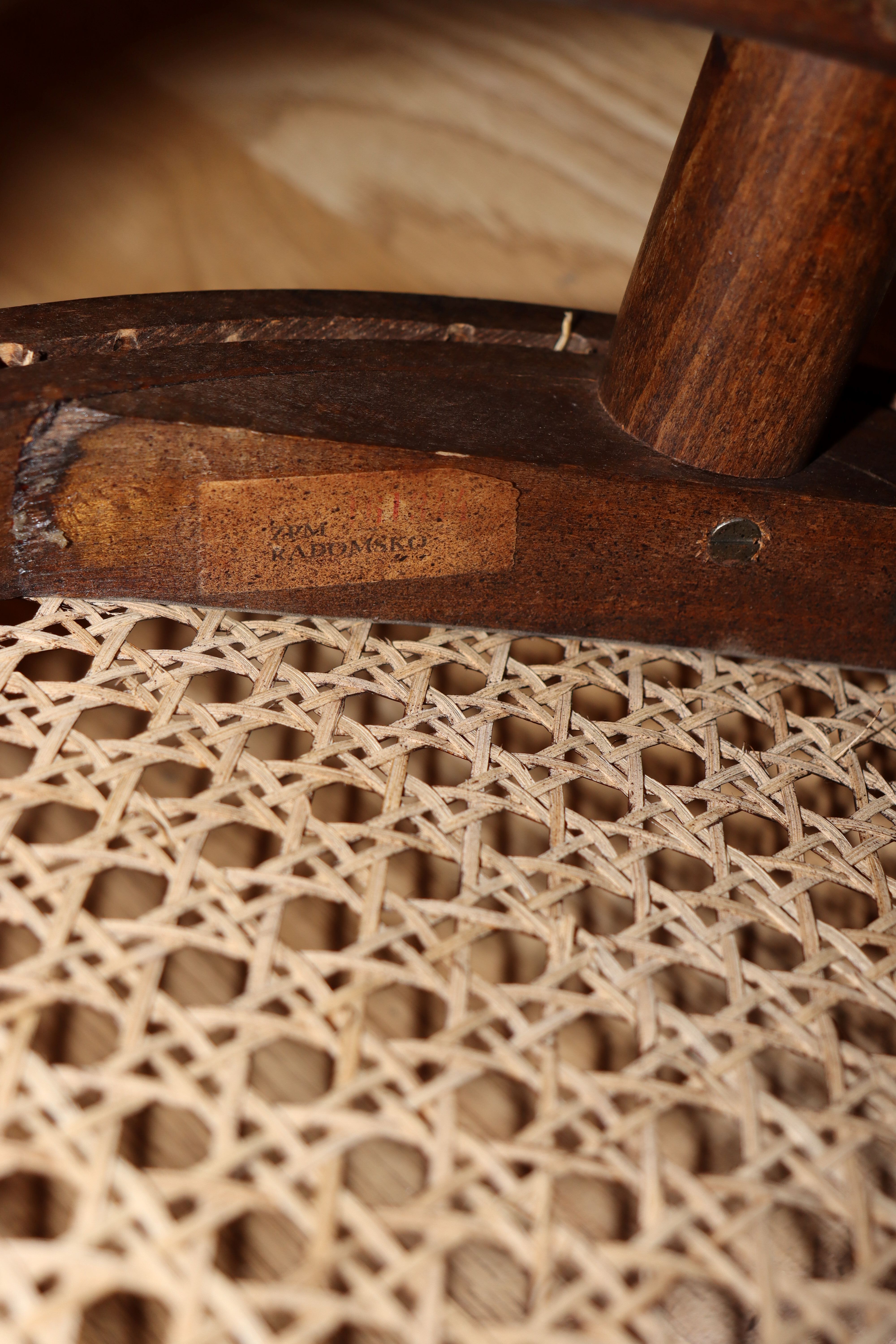 Eight Thonet bistro chairs