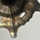 Baroque style metal candle holder