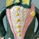 Pair of earthenware sconces signed Borderie - Szekely