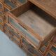 Vintage Dutch oak haberdashery shop cabinet, 1930s