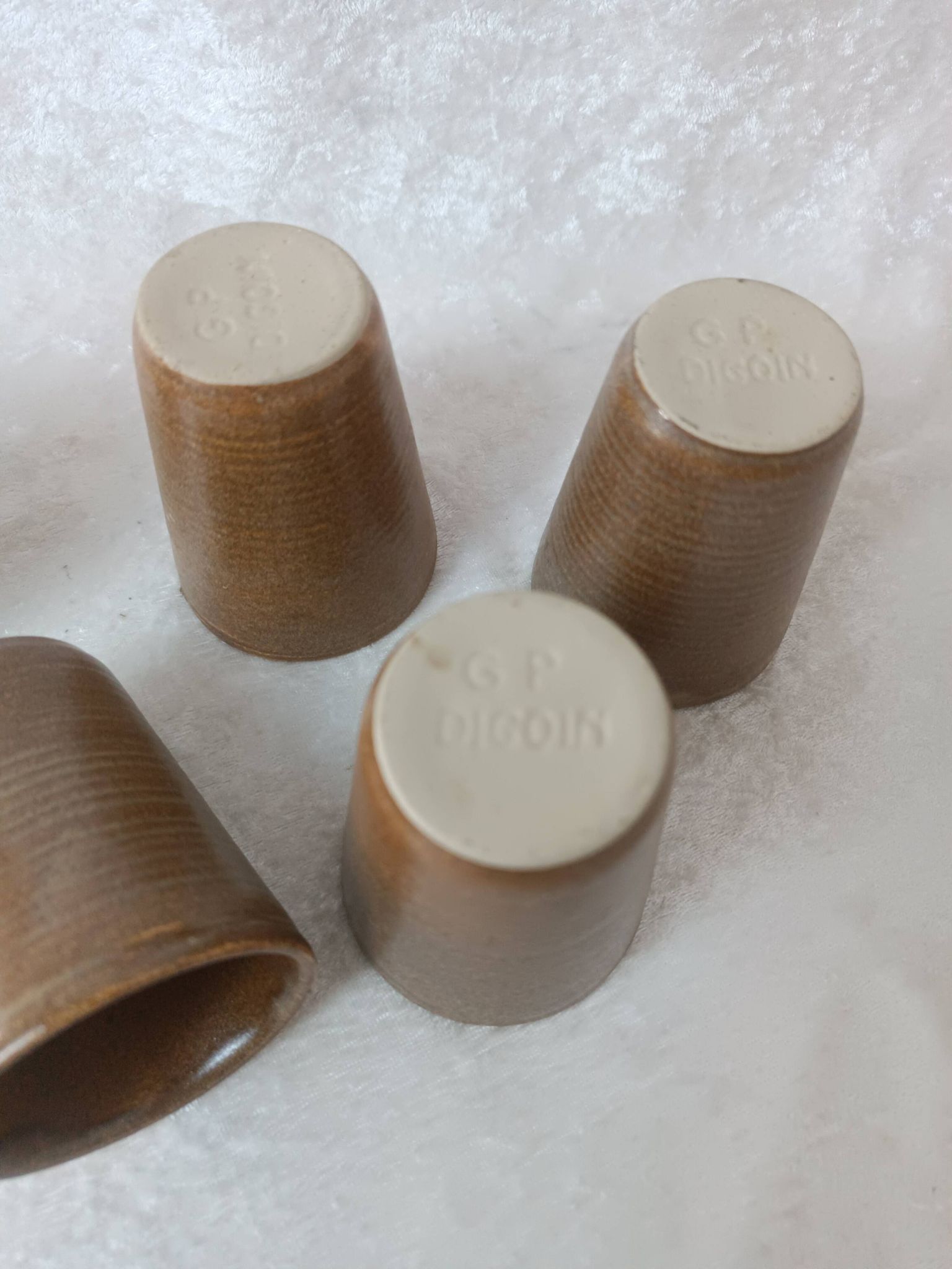 Stoneware cups Digoin*5