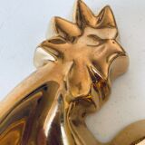 Vintage rooster in gilded ceramic