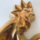Vintage rooster in gilded ceramic