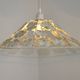 Vintage French Cream and Gold Metal Ceiling Light with Autumn Leaves 5520
