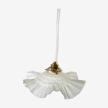 Frosted glass flower pendant lamp